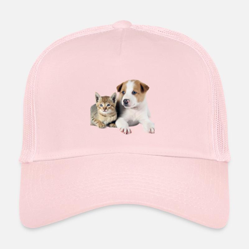 Chiot et chaton mignons Casquette trucker 