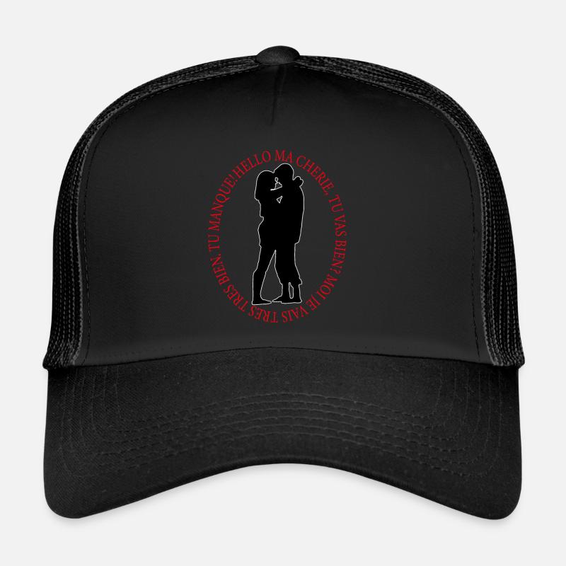 Tu me manque - Casquette trucker  - noir/noir