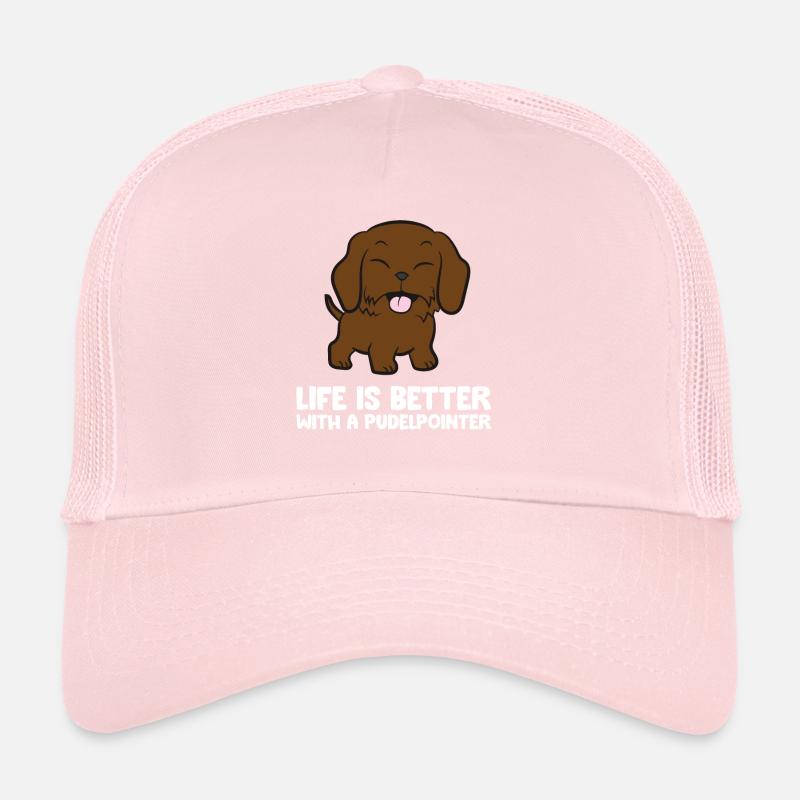 Life Is Better With A Pudelpointer Dog Trucker Cap