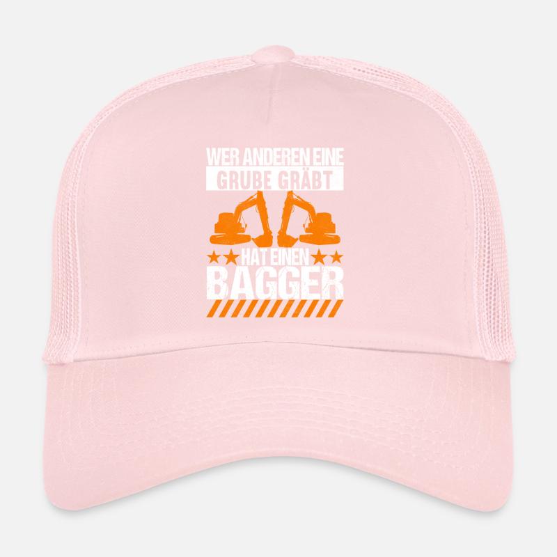 Baustelle Bagger Baggerfahrer Trucker Cap