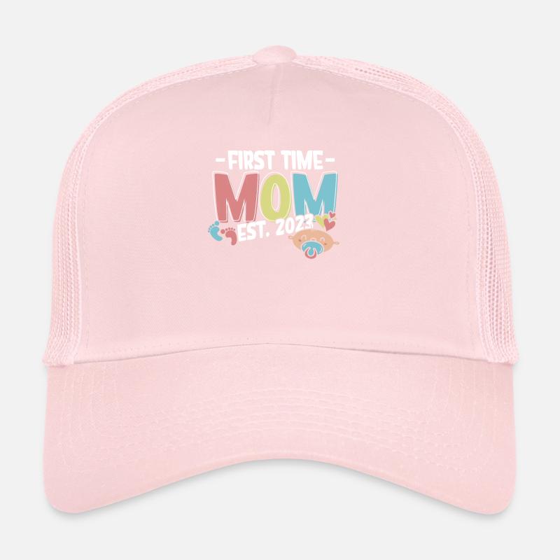 Maman pour la première fois 2023 Casquette trucker 