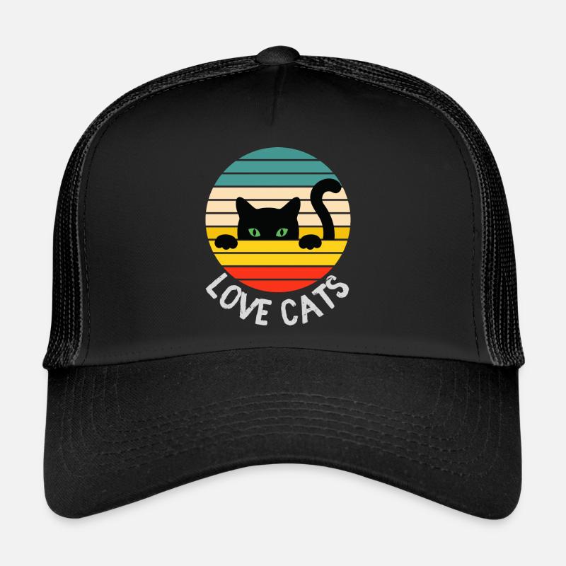 love cats cats love gift idea Trucker Cap