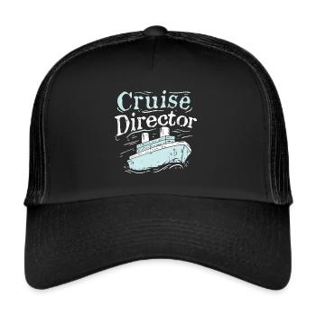 Directeur de croisière Croisières Croisières - Casquette trucker  - noir/noir - Devant