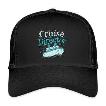 Directeur de croisière Croisières Croisières - Casquette trucker  - noir/noir - Devant