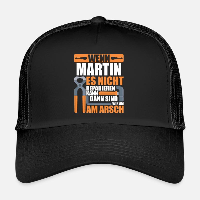 Vorname Martin Name Geburtstag Geschenk Trucker Cap
