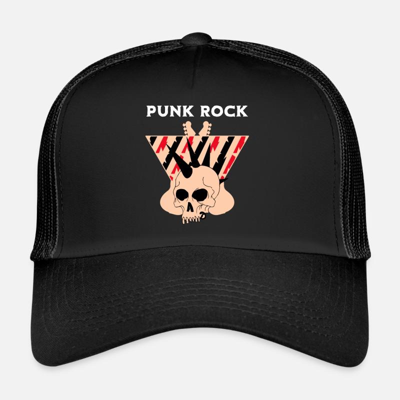 Punk Rock Punks Punk - Casquette trucker  - noir/noir