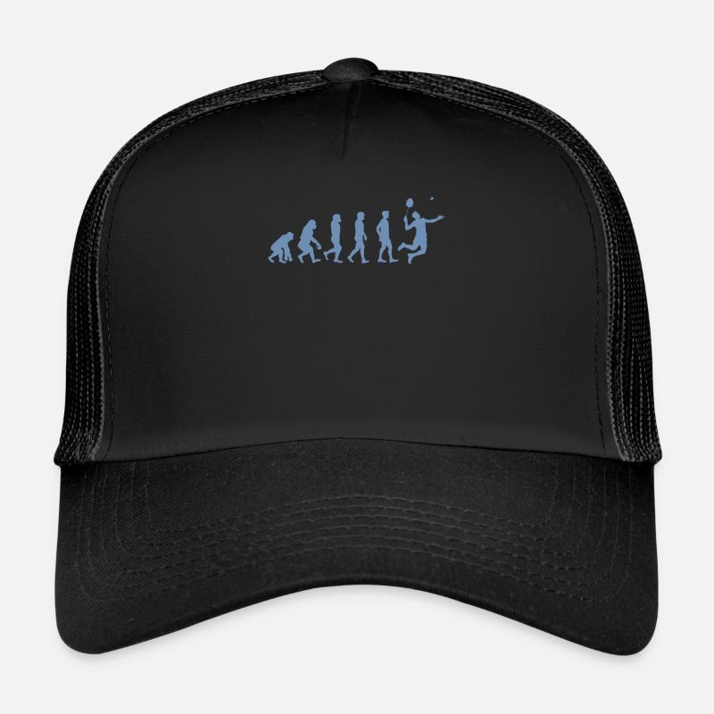 Cadeau Badminton Evolution - Casquette trucker  - noir/noir