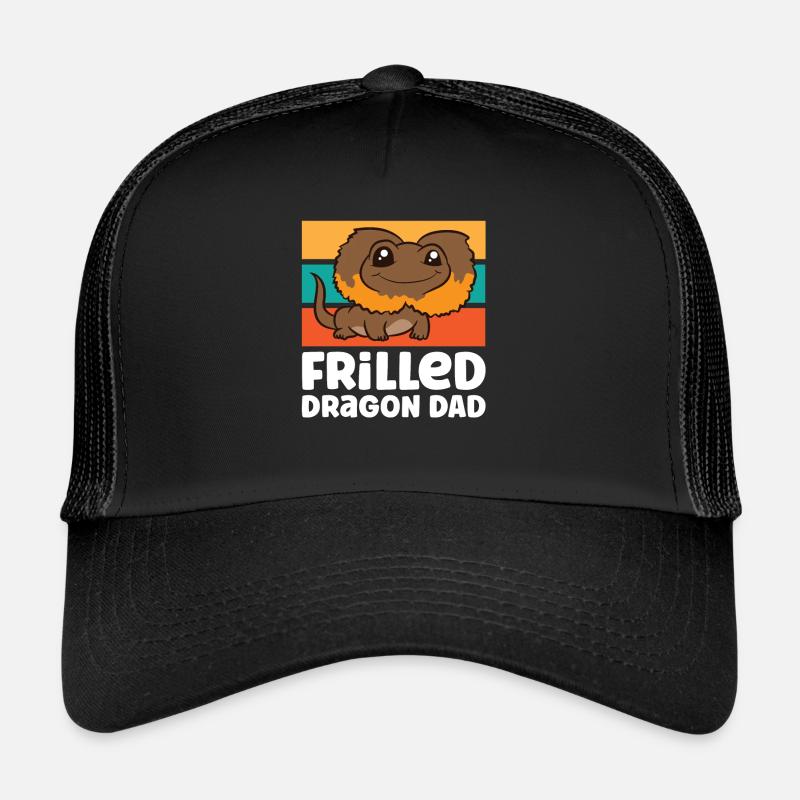 Frilled Dragon Dad Frilled Lizard Dad Trucker Cap