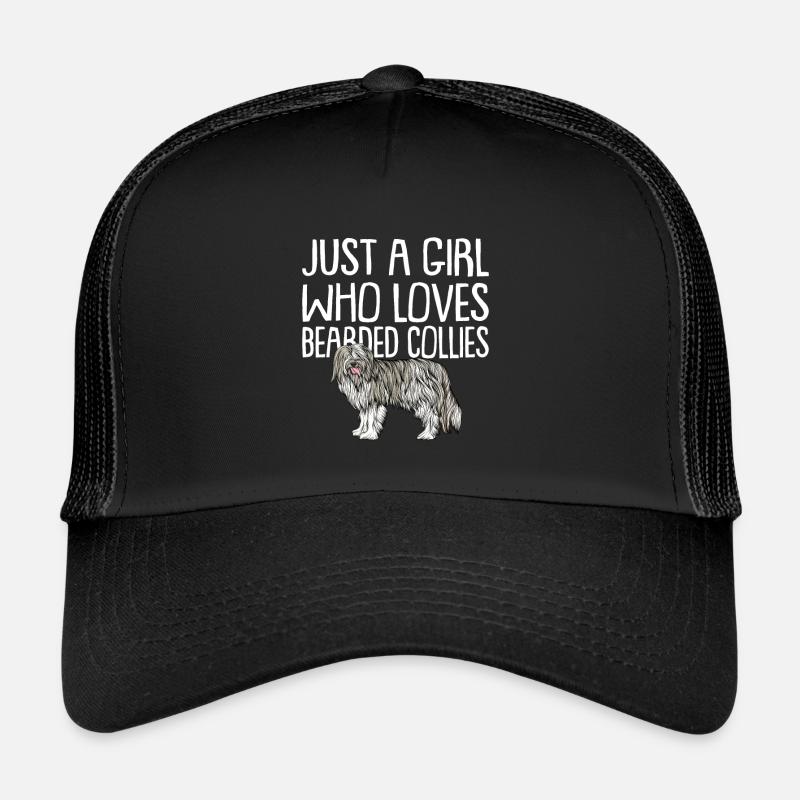 Bearded Collie Gift Chiens Casquette trucker 