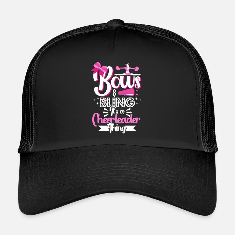 Cheerleading Cheerleader Cheering Team Cheer Coach - Trucker Cap - Schwarz/Schwarz