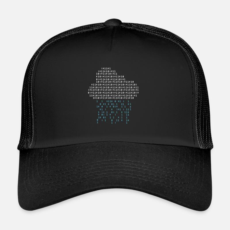 Programmeur de jeu binaire Cloud Rain Nerd Gamer Casquette trucker 