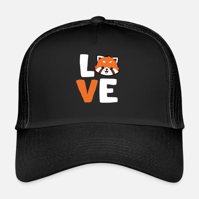 Panda Rouge Cher Animal Red Panda Lover Casquette trucker 