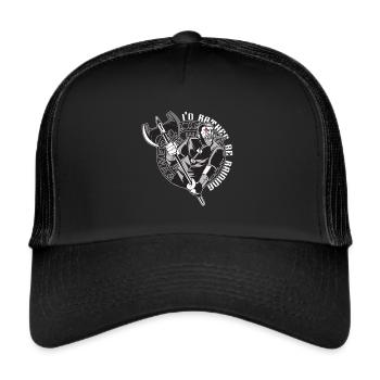 Vikinger Nordisch - Trucker Cap - Schwarz/Schwarz - Vorne