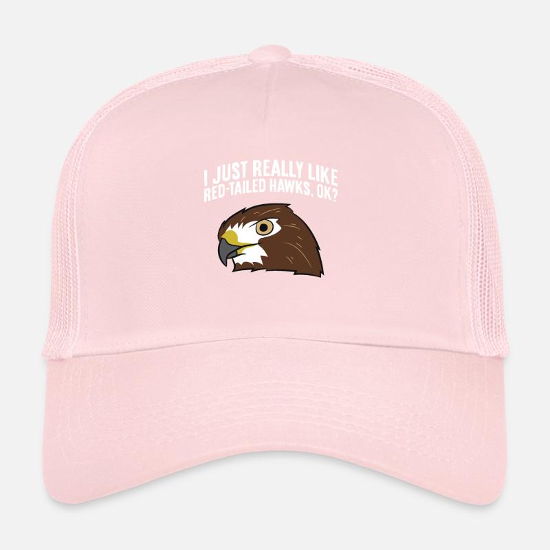 J’aime beaucoup les buses à queue rouge. Casquette trucker 
