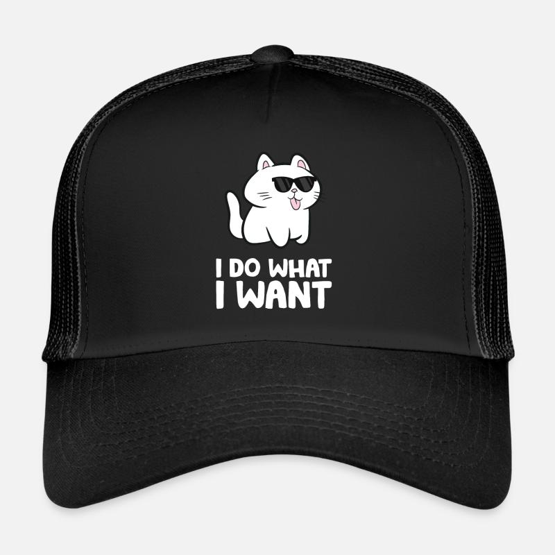 Je fais ce que je veux Kawaii chat Casquette trucker 