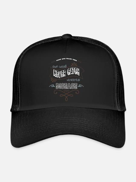 Apprentice Mason Chainsaw Carpenter - Trucker Cap - black/black - Front