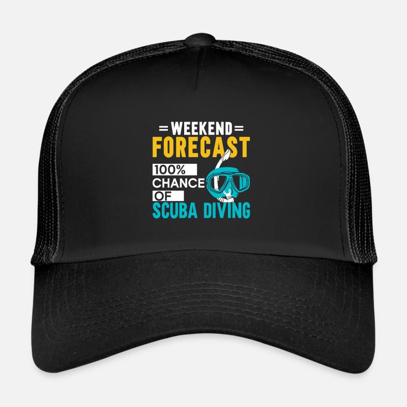 Cadeau de plongée sous-marine Plongeur sous-marin Casquette trucker 