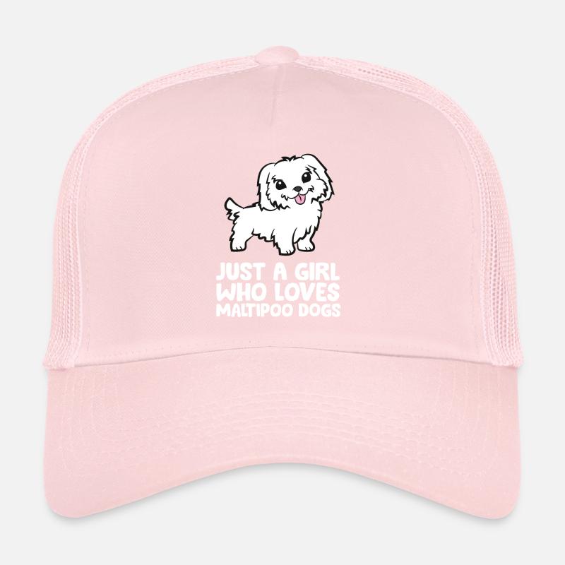 Nur ein Mädchen, das Maltipoo-Hunde liebt Trucker Cap
