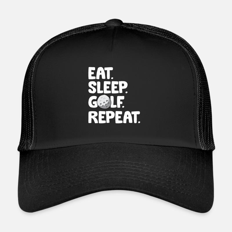 Les golfeurs de golf mangent le sommeil Golf Repeat Casquette trucker 
