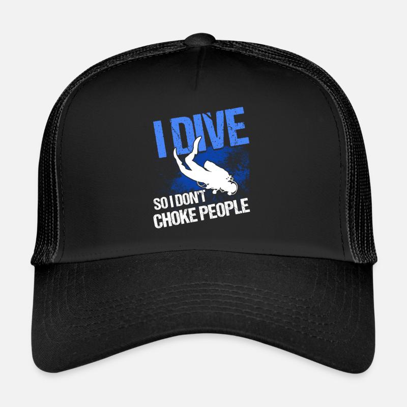 Cadeau de plongée sous-marine Plongeur sous-marin Casquette trucker 