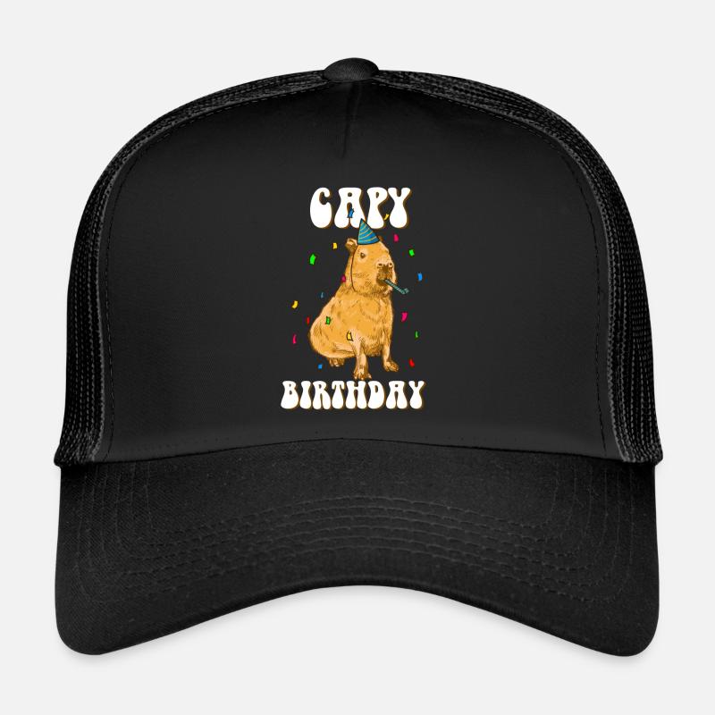 Capybara Anniversaire Capy Anniversaire drôle de dicton Casquette trucker 