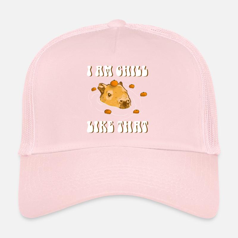 Capybara Orange Meme Design Je suis Chill comme ça Casquette trucker 