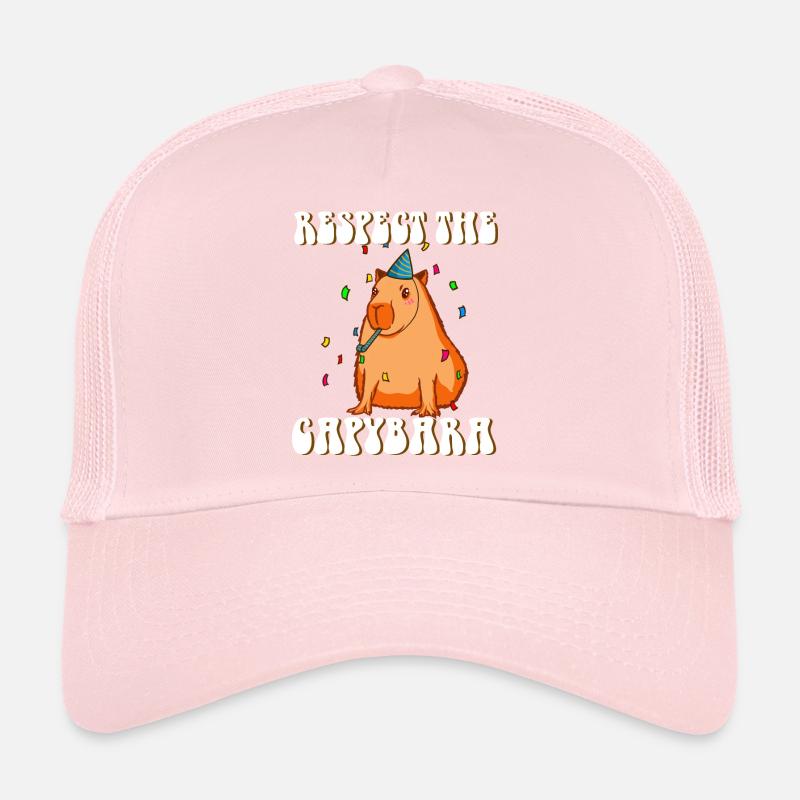 Capybara birthday funny saying Trucker Cap