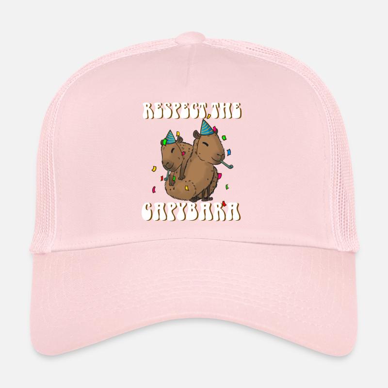Capybara birthday funny saying Trucker Cap