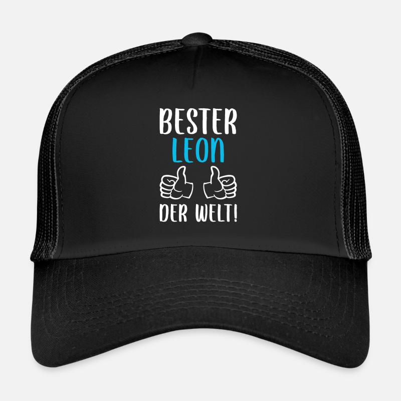 Léon Prénom Nom Anniversaire Casquette trucker 
