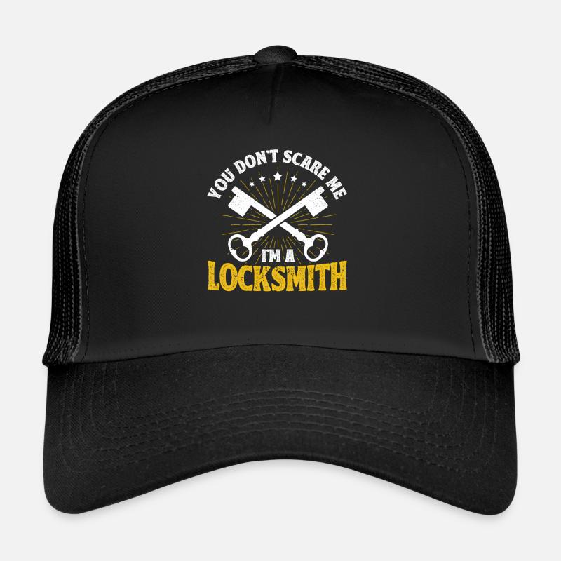 Locksmith lock picking employee locksmith shop Trucker Cap