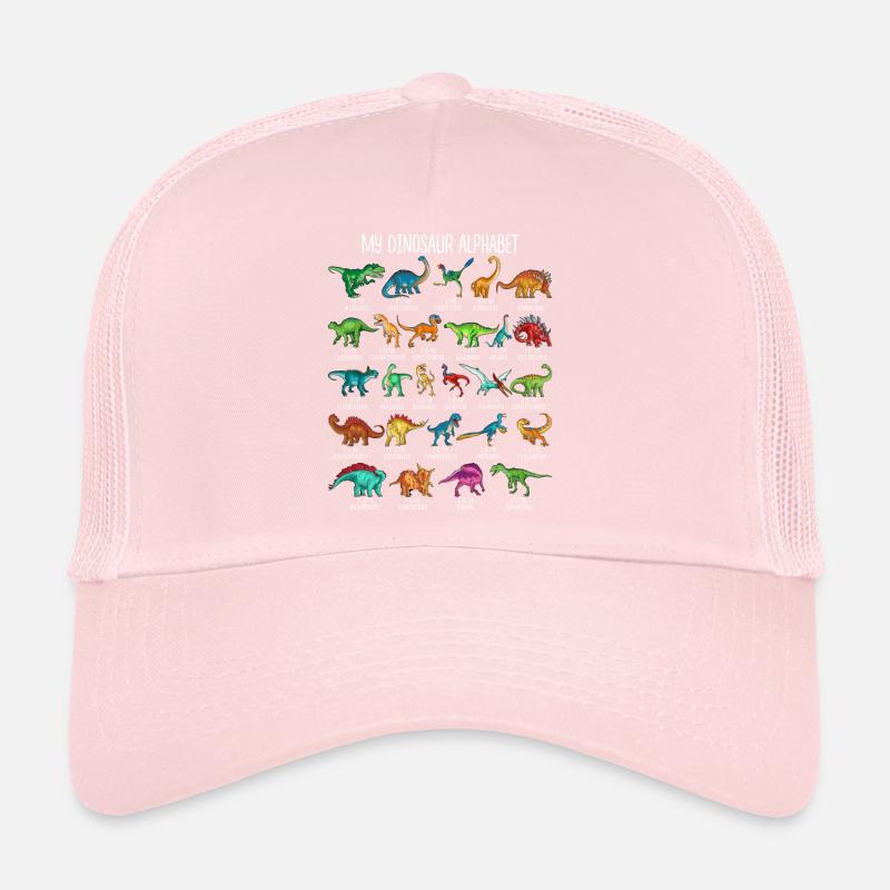 Mein Dinosaurier Alphabet Kinder Arten Dino A-Z Trucker Cap