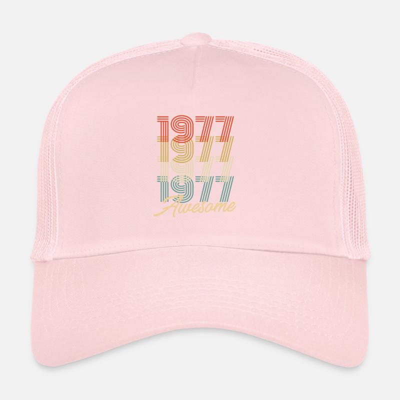 Funny Birthday Awesome 1977 Trucker Cap