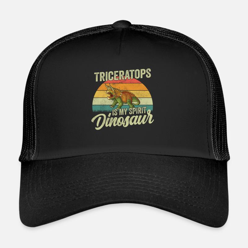 Triceratops Dinosaur Children Dino Gift Trucker Cap