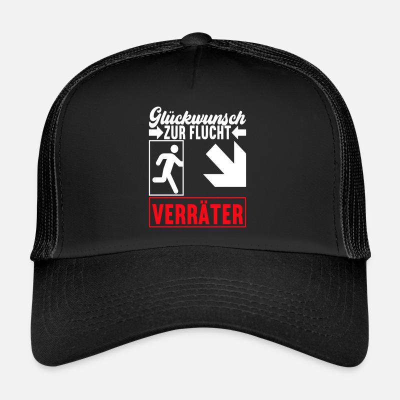 Abschiedsgeschenk Kollege Jobwechsel - Trucker Cap - Schwarz/Schwarz