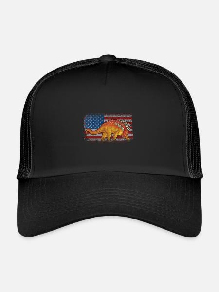Edmontonia Dinosaur Children Dino Gift - Casquette trucker  - noir/noir - Devant