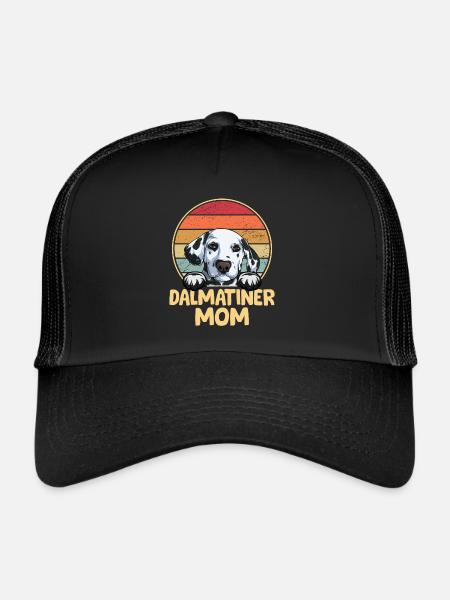 Propriétaire de chien de chien dalmate - Casquette trucker  - noir/noir - Devant