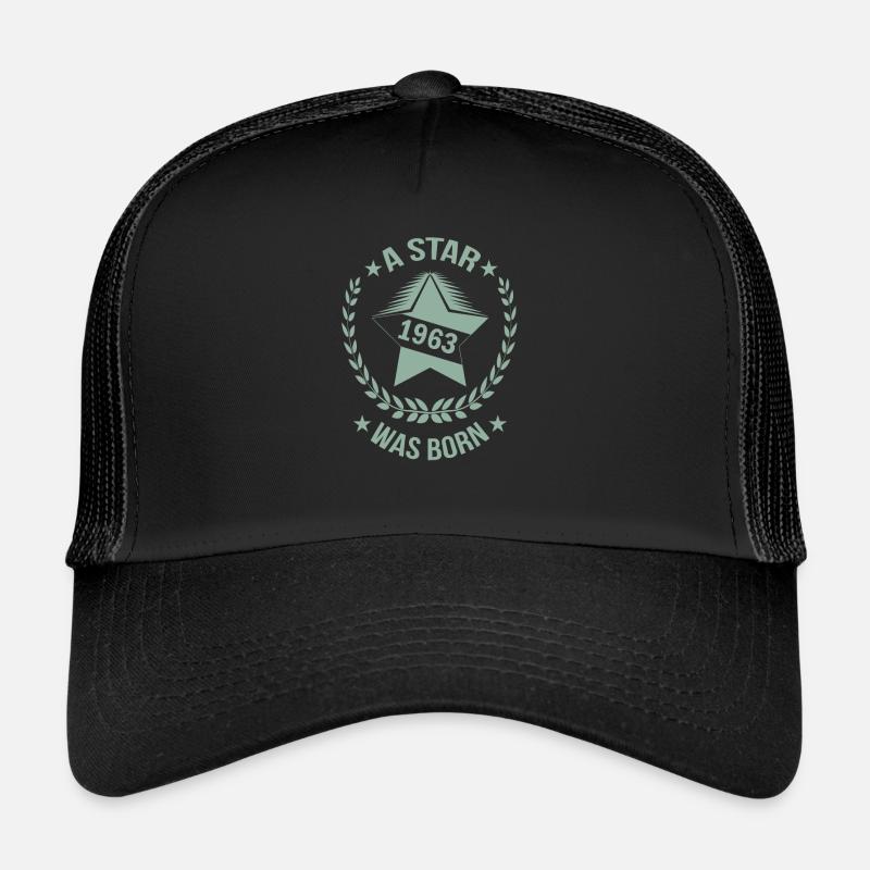 Une star est née en 1963 Née en 1963 Casquette trucker 