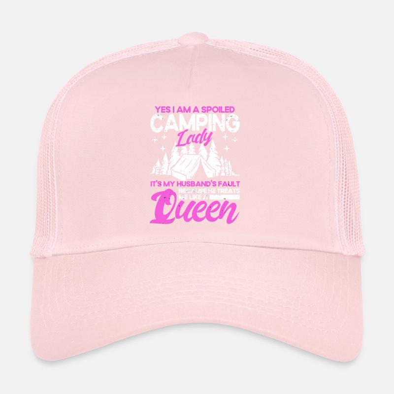 Camping Gift Drôle de dicton pour les campeurs Casquette trucker 