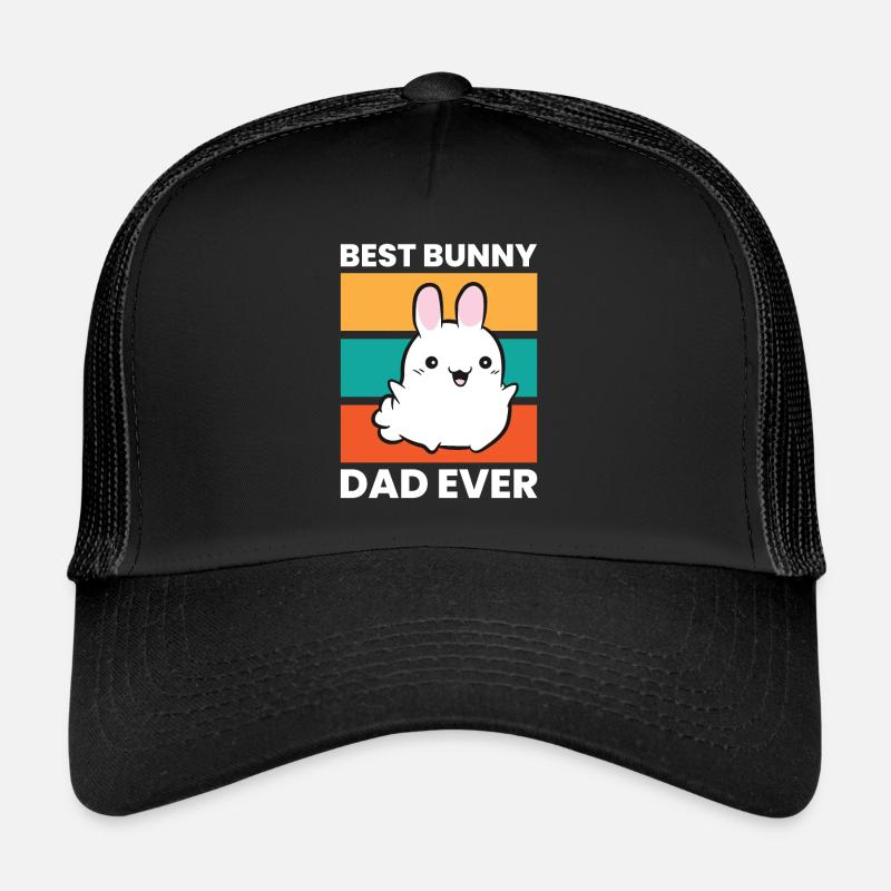 Meilleur papa jamais mignon Rabbit Papa Casquette trucker 