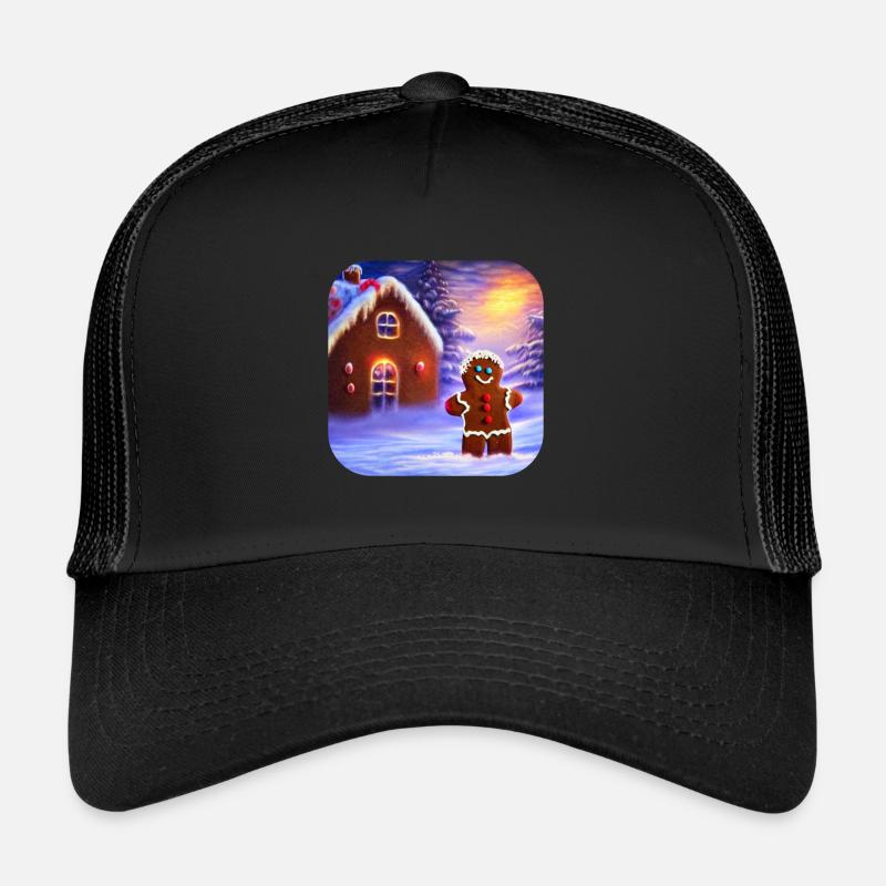 Christmas Gingerbread Man Trucker Cap