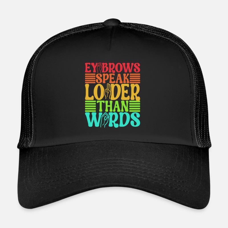 Deaf Deaf Mute Deaf - Trucker Cap - black/black