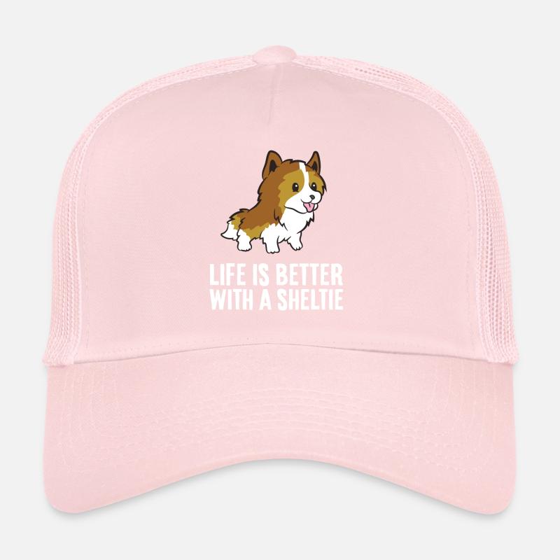 Life Is Better With A Sheltie Dog Trucker Cap
