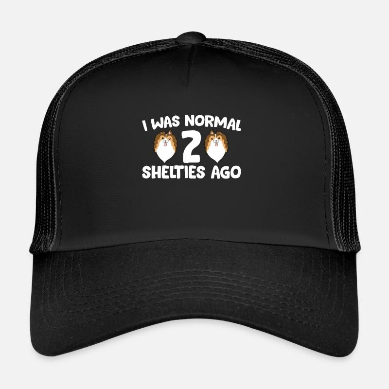 J’étais normal il y a 2 shelties - Casquette trucker  - noir/noir