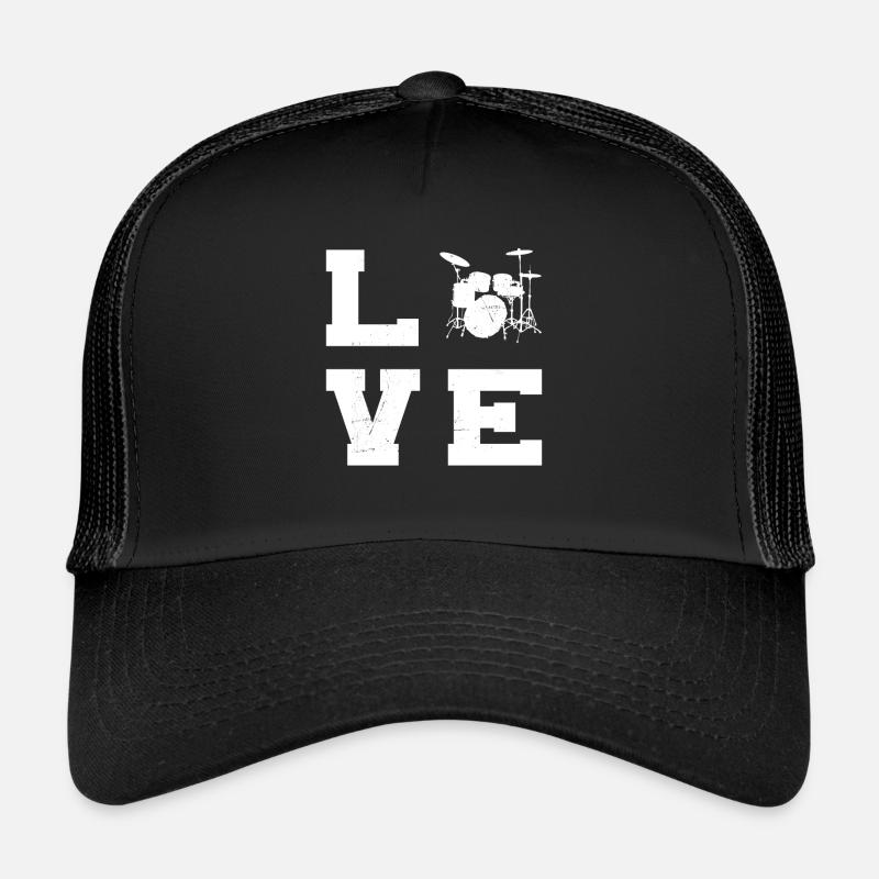 Batterie Hommes Percussionniste Batteur Casquette trucker 