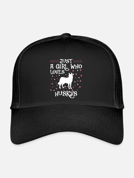 Husky Dog Dog Propriétaire de chien - Casquette trucker  - noir/noir - Devant