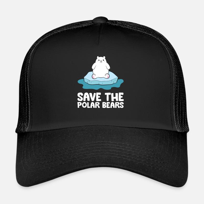 Arctic Polar Bear Save The Polar Bears Trucker Cap