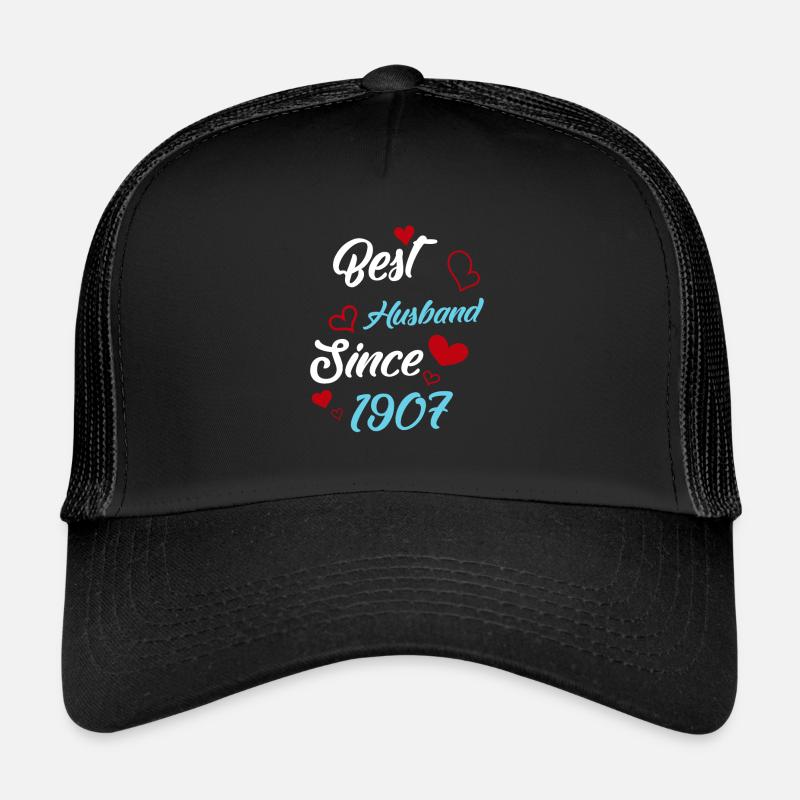 Bester Ehemann seit 1907 Hochzeit Trucker Cap