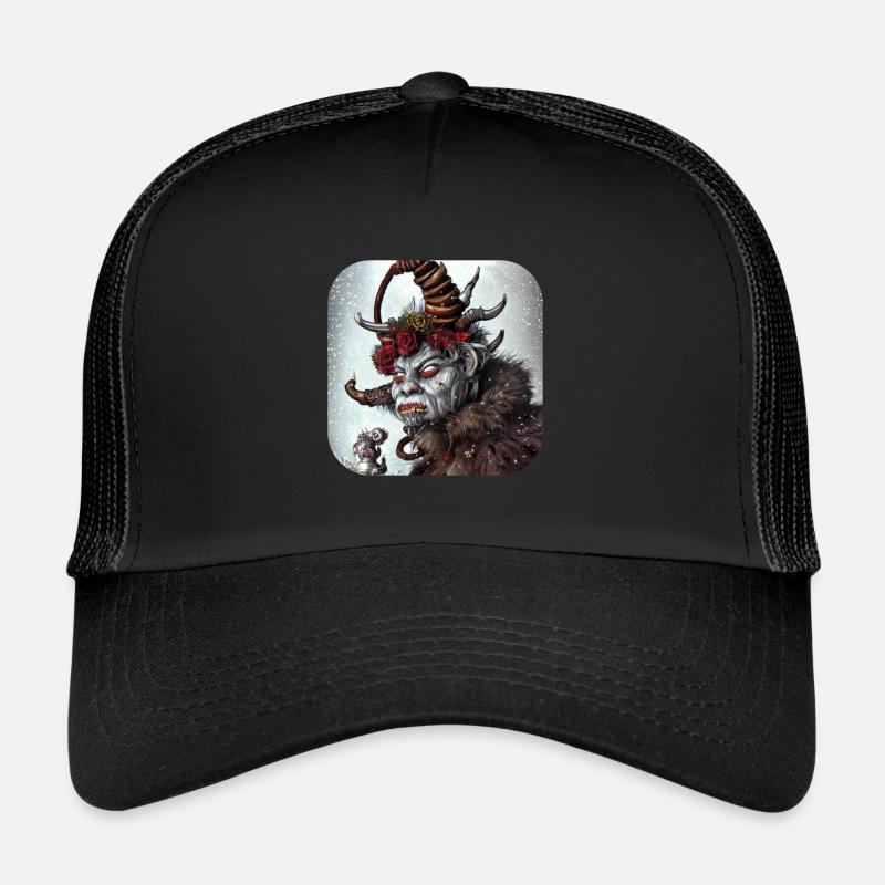 Krampus - Trucker Cap - Schwarz/Schwarz