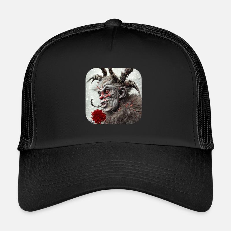 Krampus - Trucker Cap - Schwarz/Schwarz