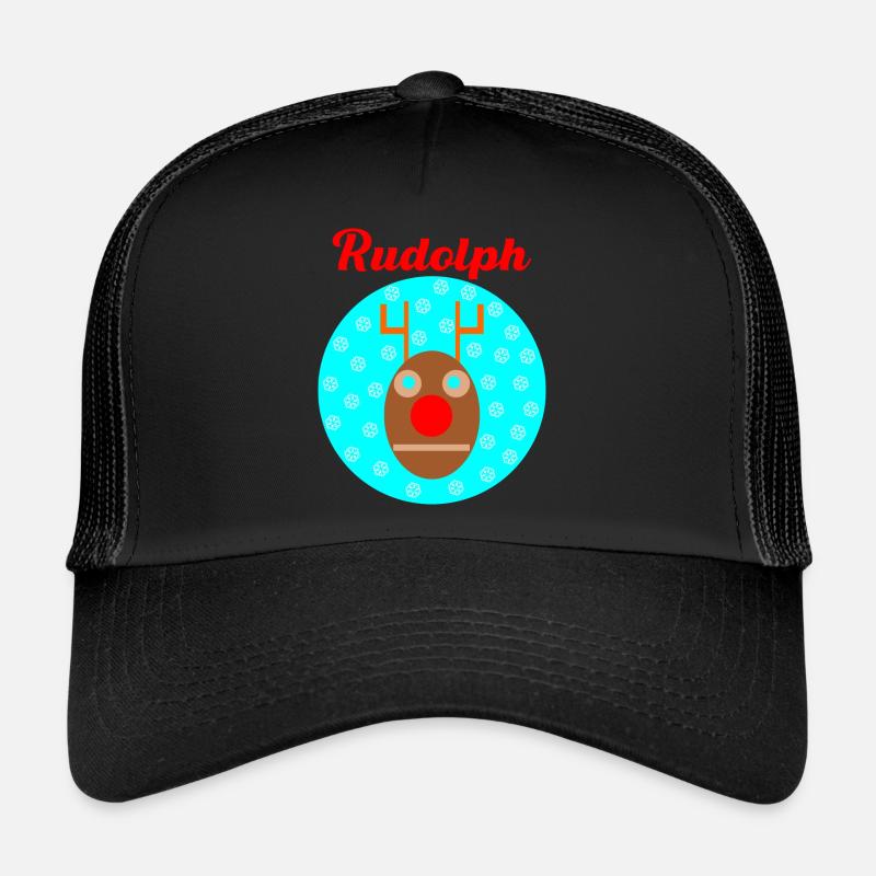 Rudolph - Trucker Cap - Schwarz/Schwarz